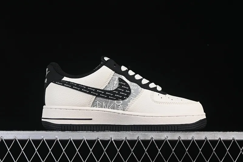All categories Nk Air Force 1 Air Force series Nk Air Force 1 Low Air Force low-top Nike Air Force 1'07 Low Balenciaga co-branded off-white black hook printing Air Force 1 low-top casual sneakers XD2588-611